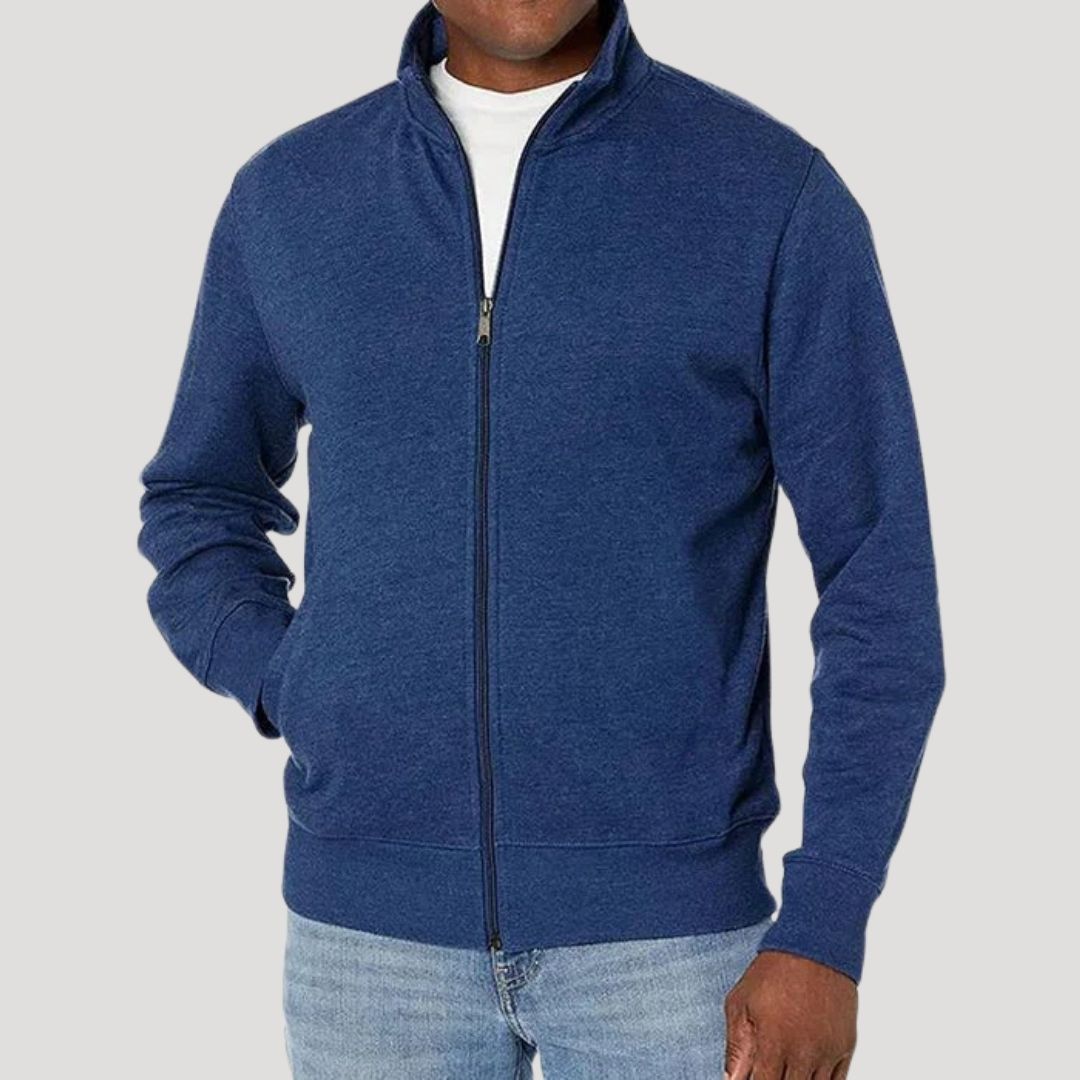Men's Light-Weight Full-Zip Jacket – Blue