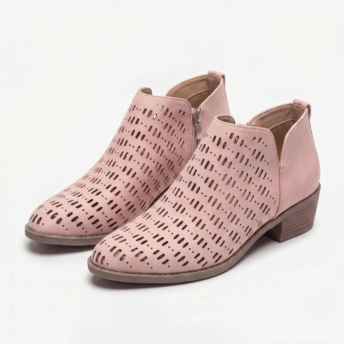 Women's Cutout Booties – Pink