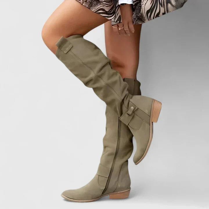 Women's Support Cushioned Boots – Dark Green
