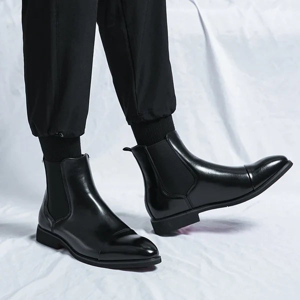 Men's Structured Leather Everyday Boots for Layering – view 5