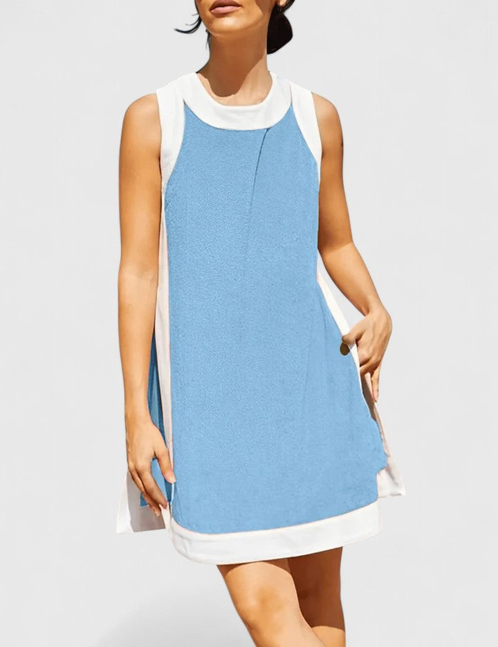 Women's Comfortable Two Piece Warm-Weather Co-Ord Set – Blue