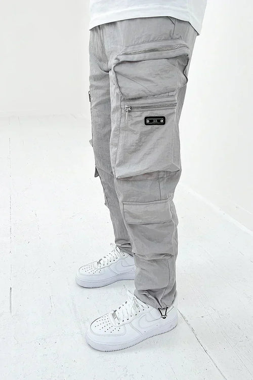 Men's Cargo Pocketed Pants – Gray