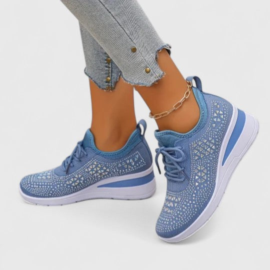 Women's Wide Toe Box Support Shoes – Light Blue