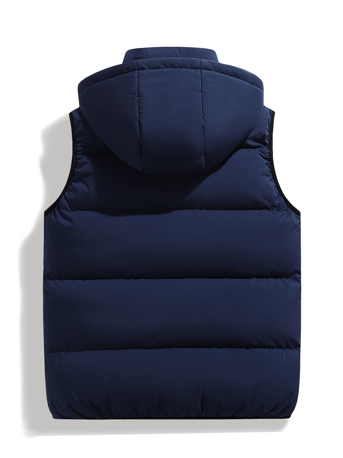 Men's Quilted Hood-Detail Vest with Zip Pockets – view 3