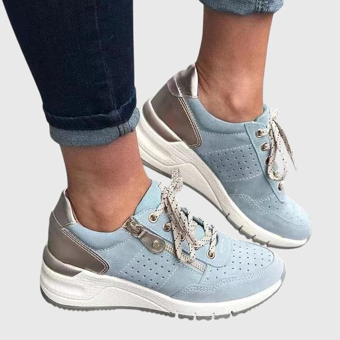 Women's Support Cushioned Sneakers – Blue