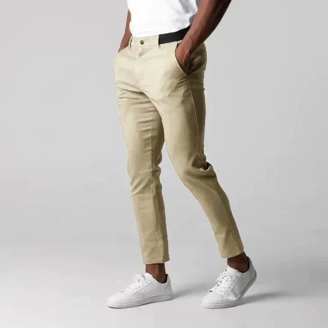 Men's Slim-Cut Chino Pants – Khaki