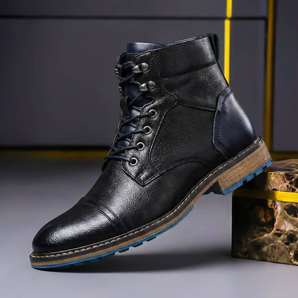 Men's Leather Cap-Toe Boots for Work – view 6