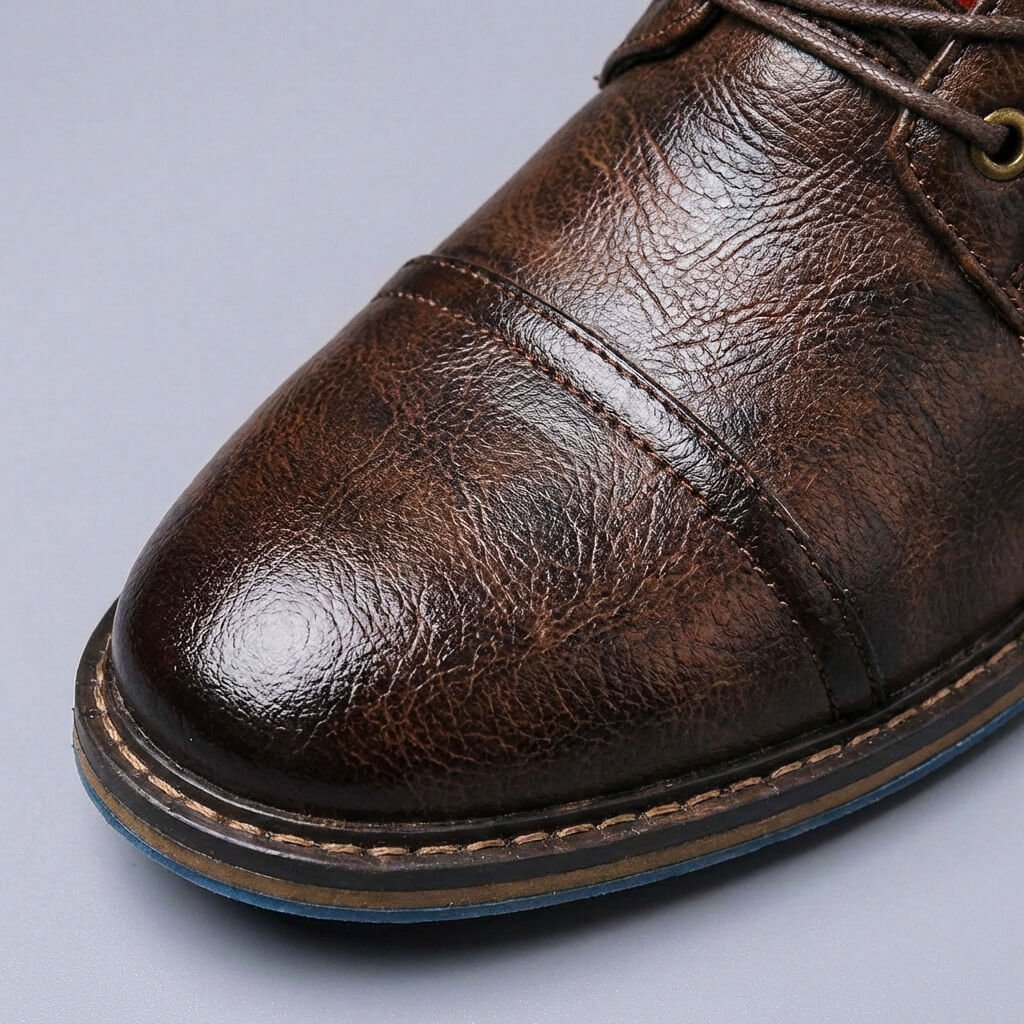 Men's Leather Cap-Toe Boots for Work – view 8
