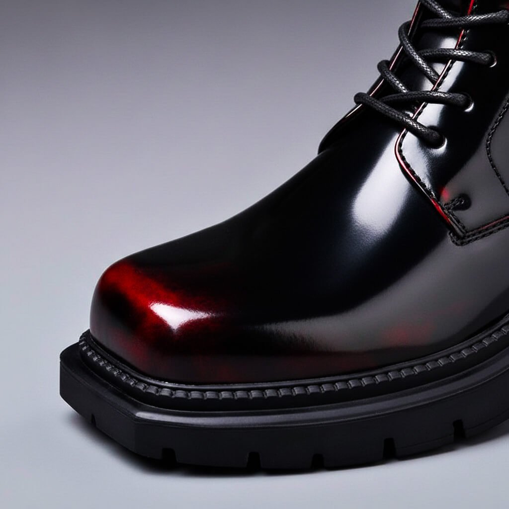 Men's Leather Laced Derby Boots – view 3