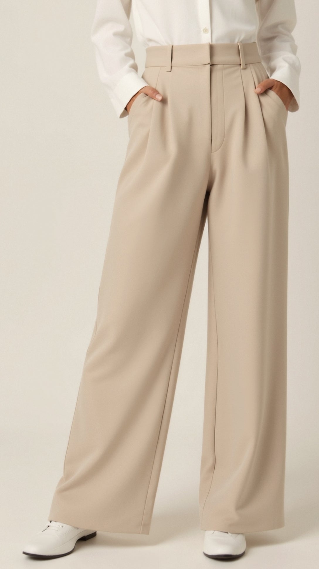 Women's Pleat-Detail Wide-Cut Pants – view 2