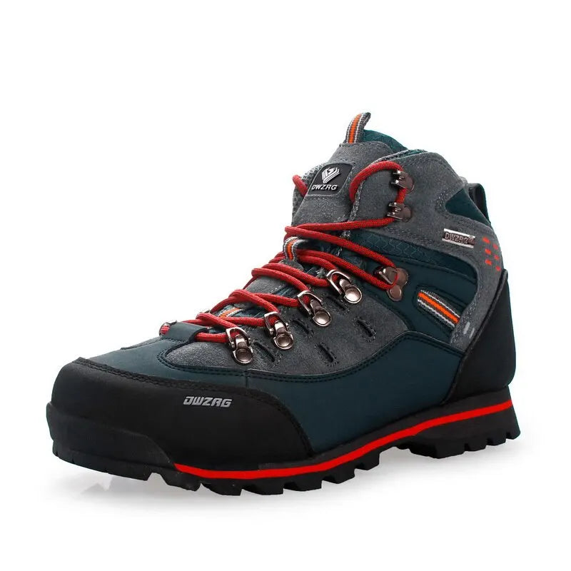 Men's High-Top Hiking Boots for Layering – Red