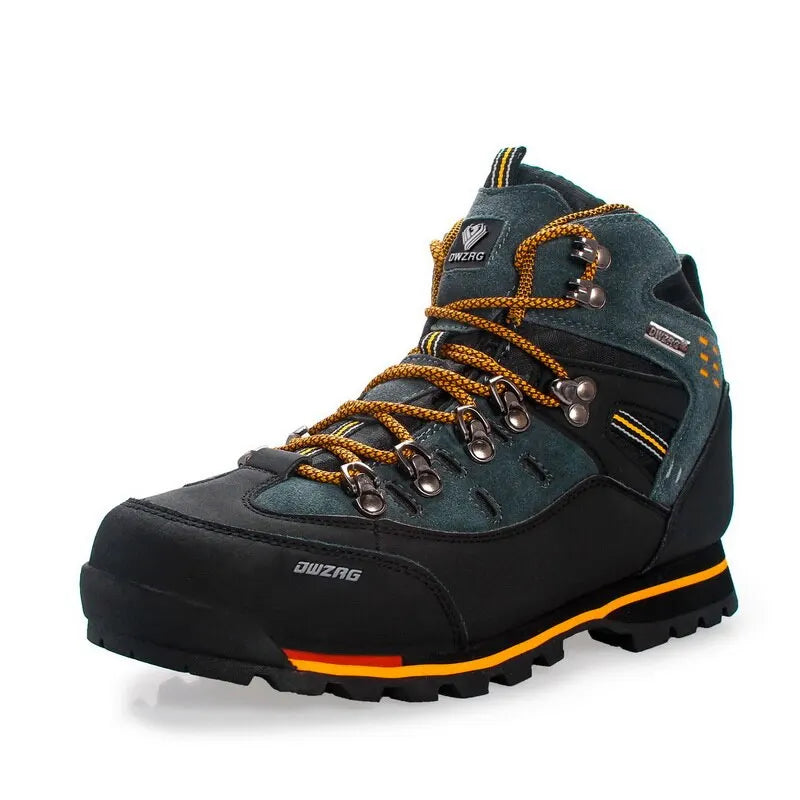 Men's High-Top Hiking Boots for Layering – Mustard Yellow