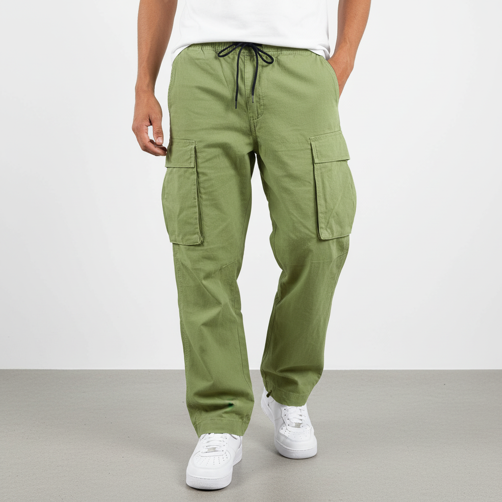 Men's Cotton Cargo Joggers for Walking – view 10
