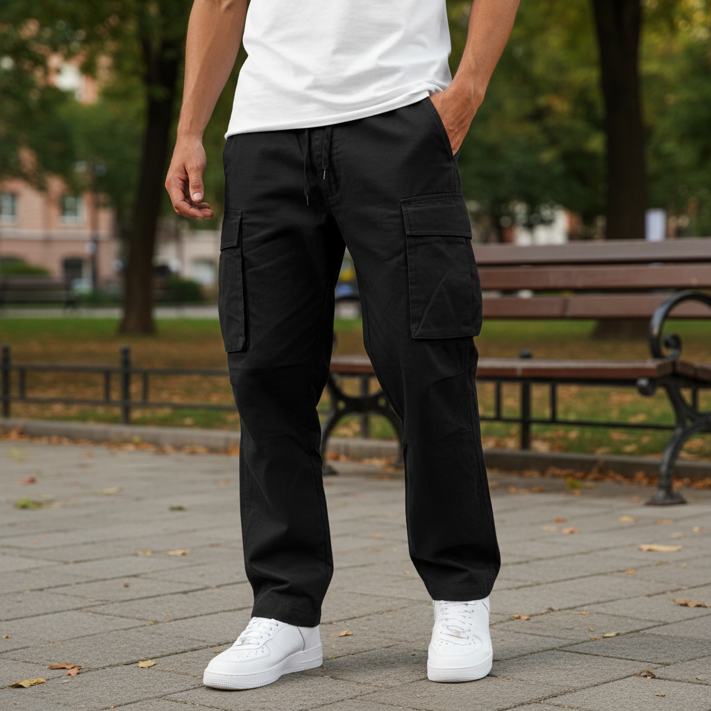 Men's Cotton Cargo Joggers for Walking – view 11
