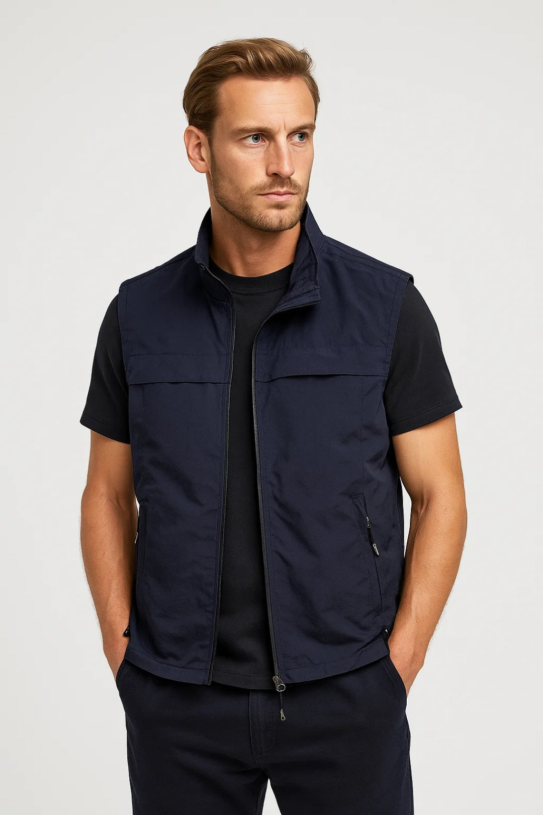 Men's Utility Vest – Navy Blue