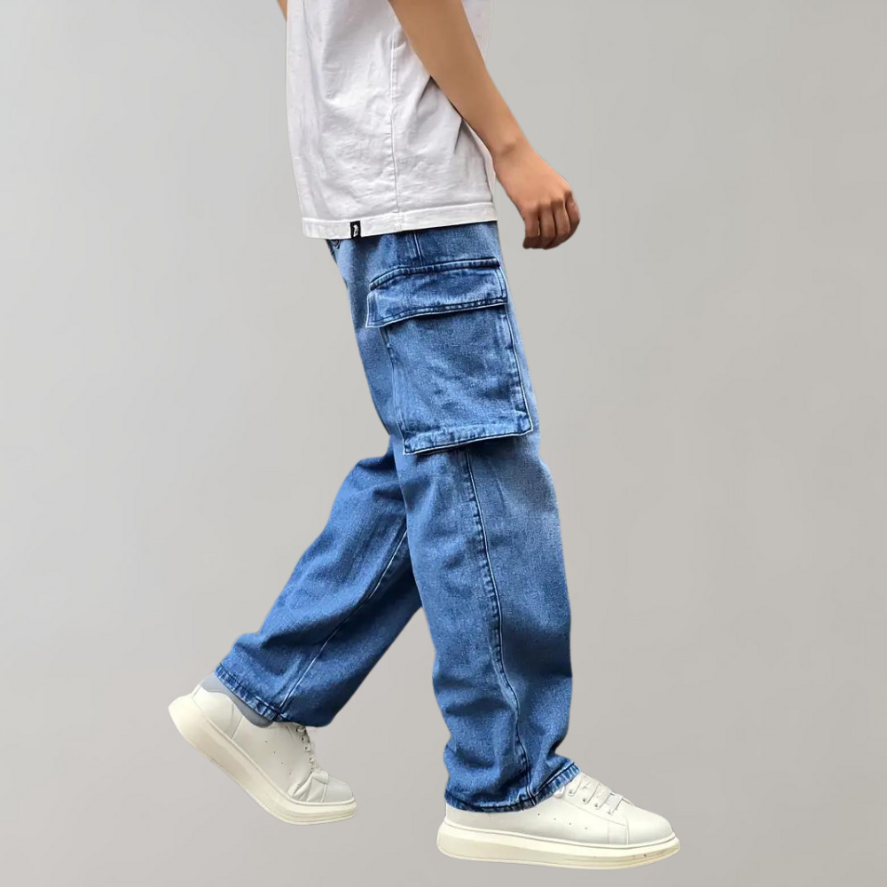 Men's Loose-Fit Cargo Jeans – view 4
