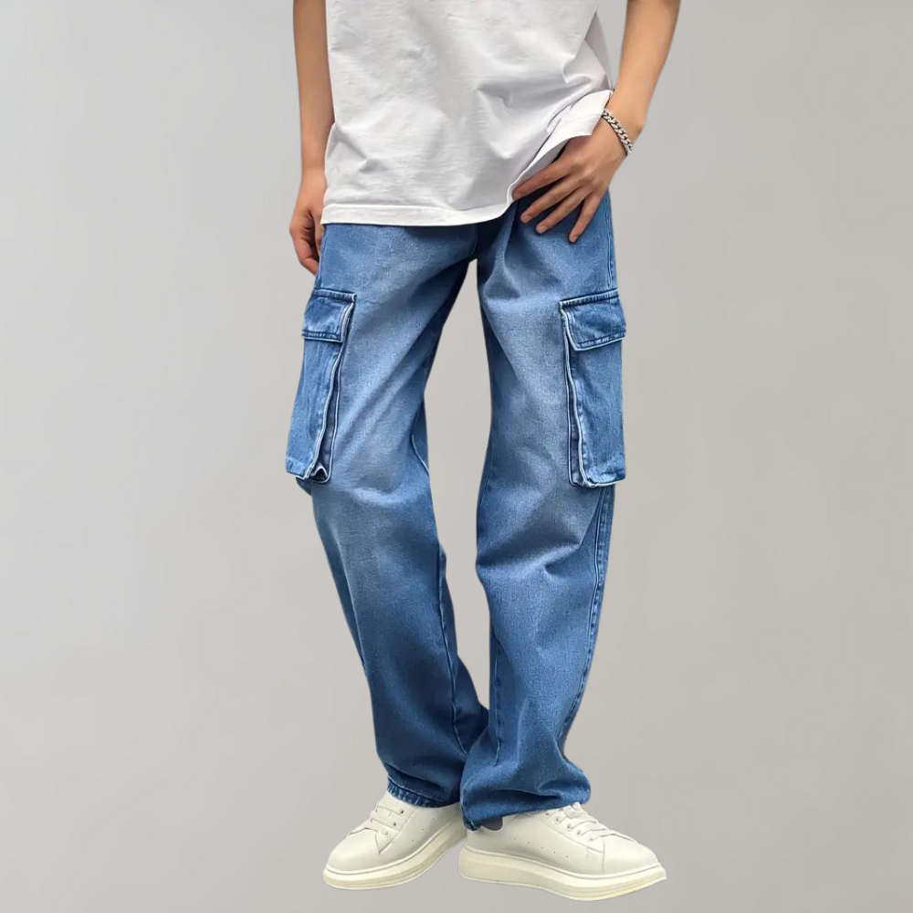 Men's Loose-Fit Cargo Jeans – view 5