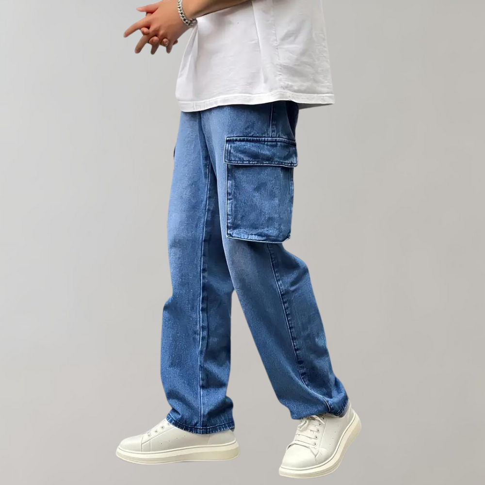 Men's Loose-Fit Cargo Jeans – view 2