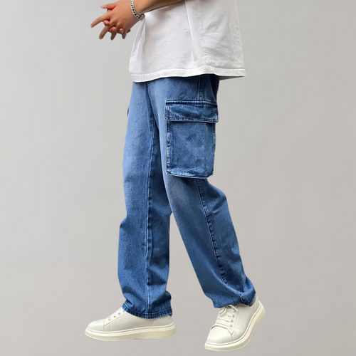 Men's Loose-Fit Cargo Jeans – view 2