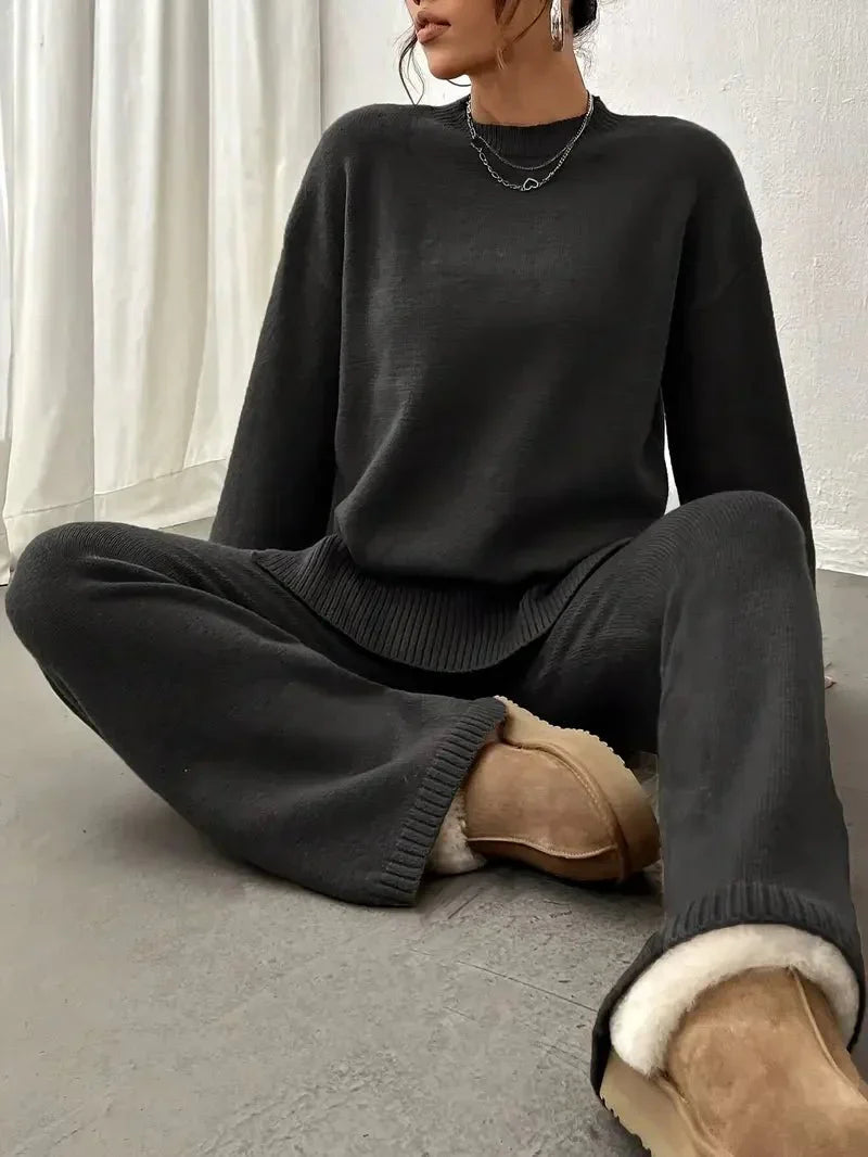 Women's 2 Piece Sweater and Pants Set for Winter – view 6