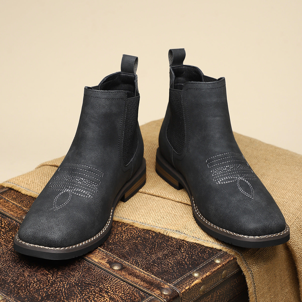 Men's Timeless Leather Chelsea Boots – Black