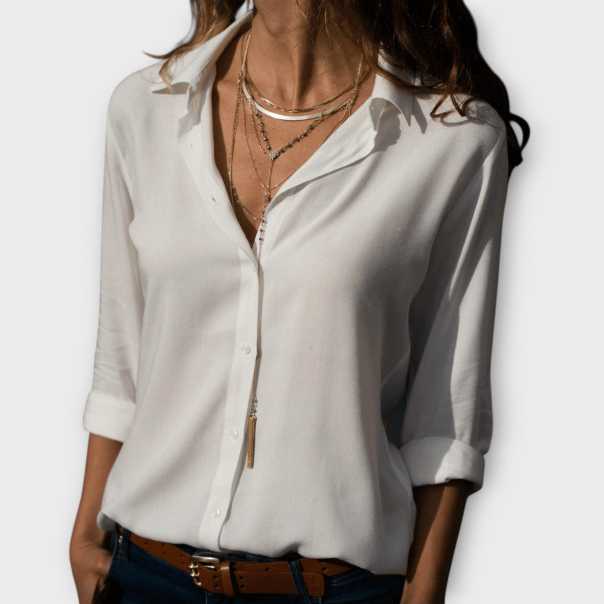 Women's Elegant Blouse – White