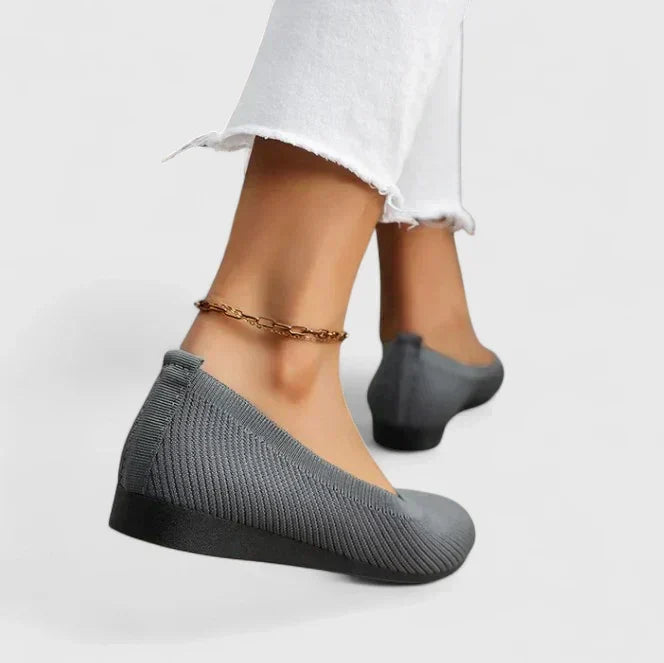 Women's Support Pull-On Shoes – Gray