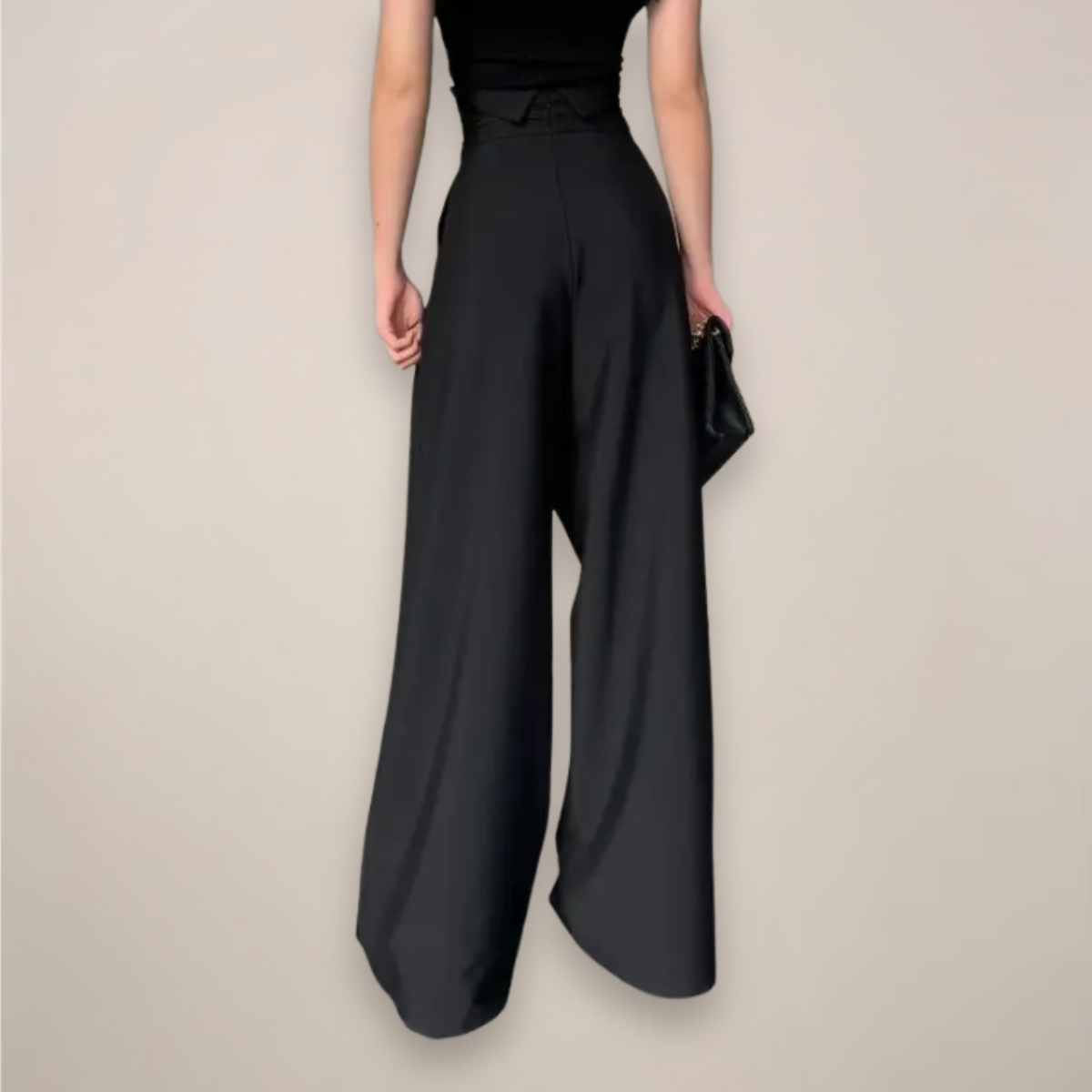 Women's High-Rise Wide-Cut Pants – view 2