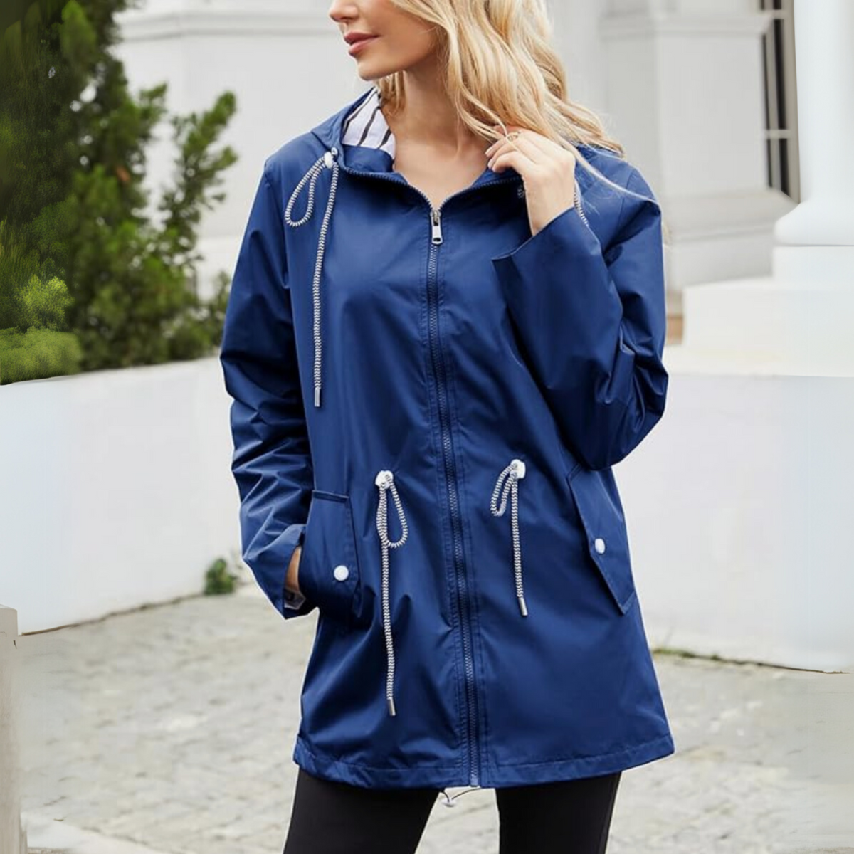 Women's Hood-Detail Full-Zip Parka Coat – view 7