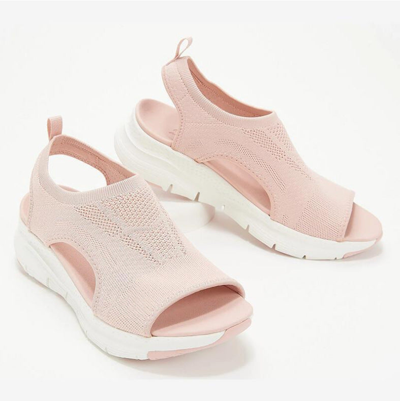 Women's Support Open-Toe Comfort Sandals – Pink