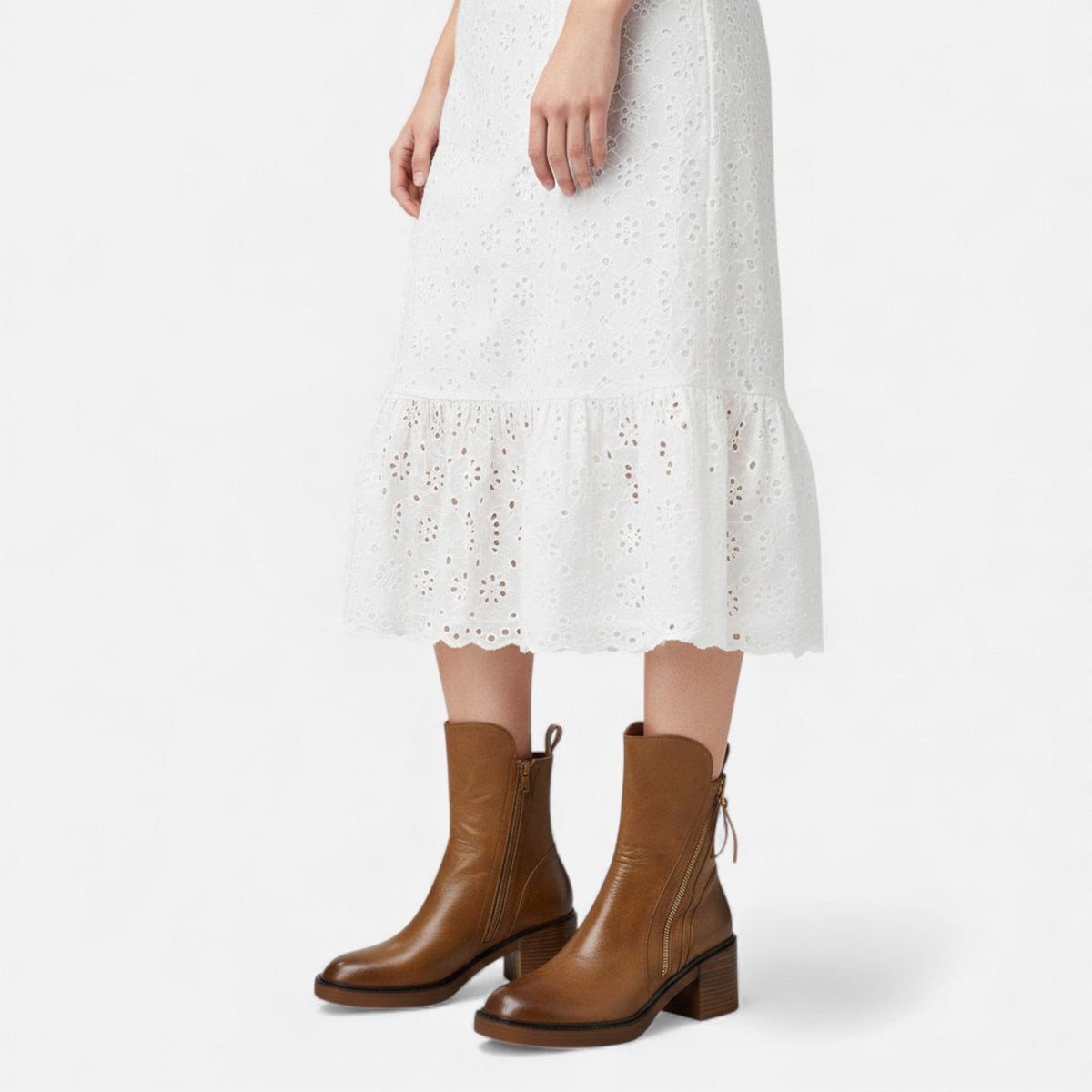 Women's Timeless British Style Leather Booties – view 3