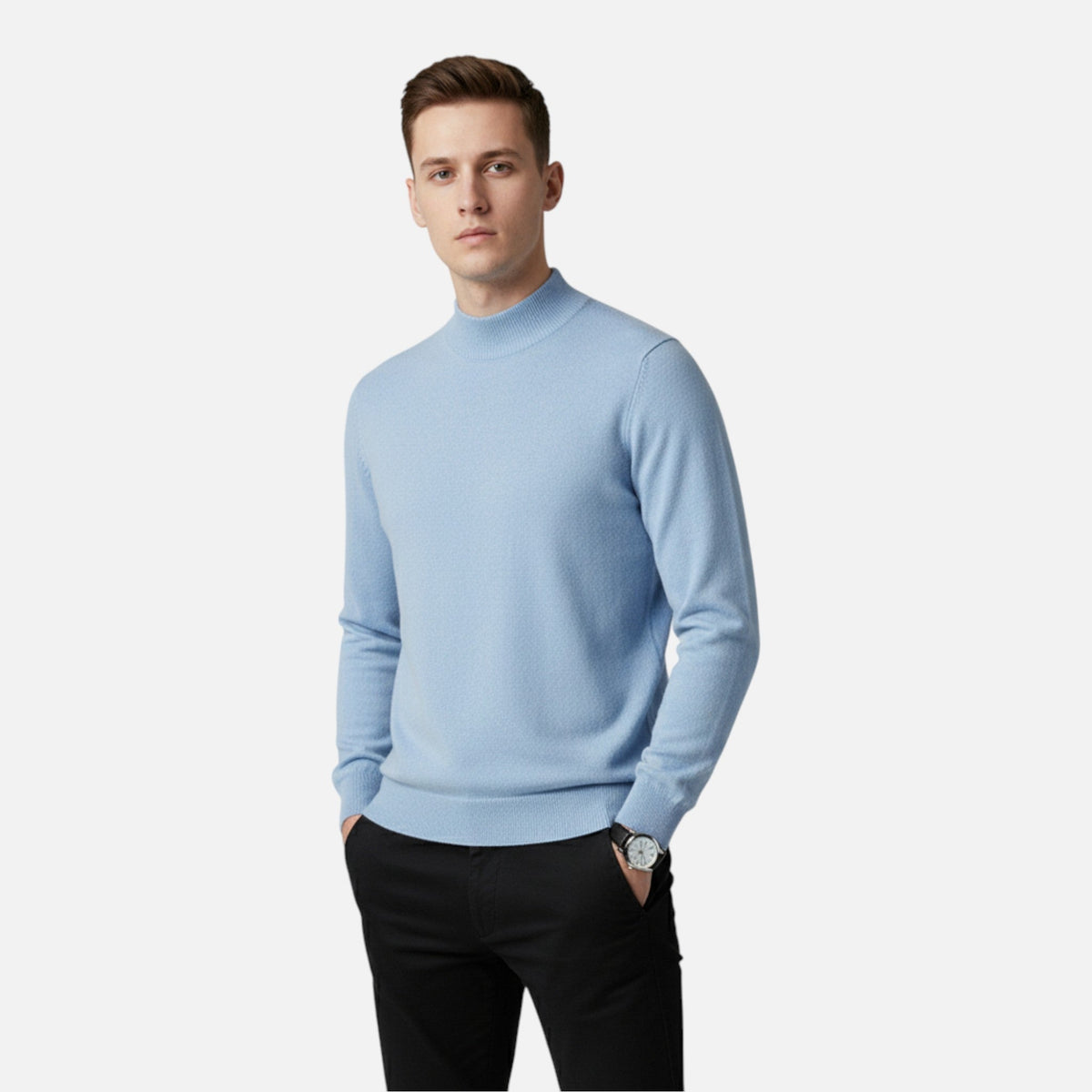 Men's Wool Half-Turtleneck Pullover – view 2