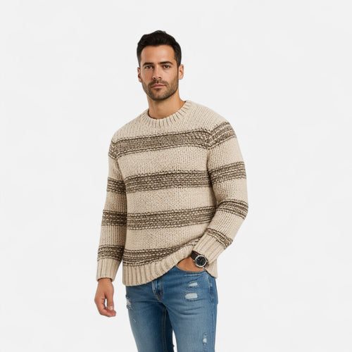 Men's Crewneck Mid-Weight Cold-Weather Knit Pullover – view 2