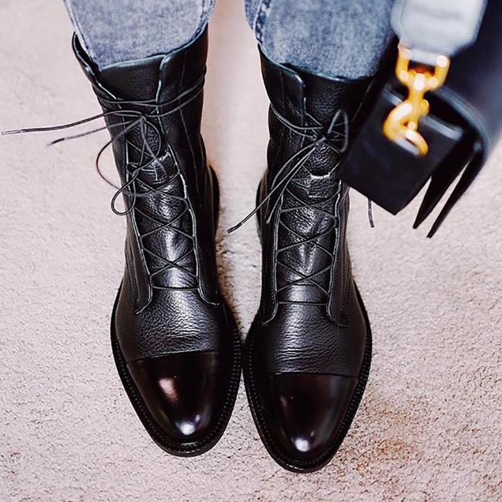 Women's Comfortable Leather Boots for Evening Wear – view 6