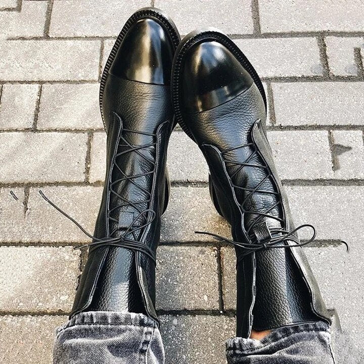 Women's Comfortable Leather Boots for Evening Wear – view 4