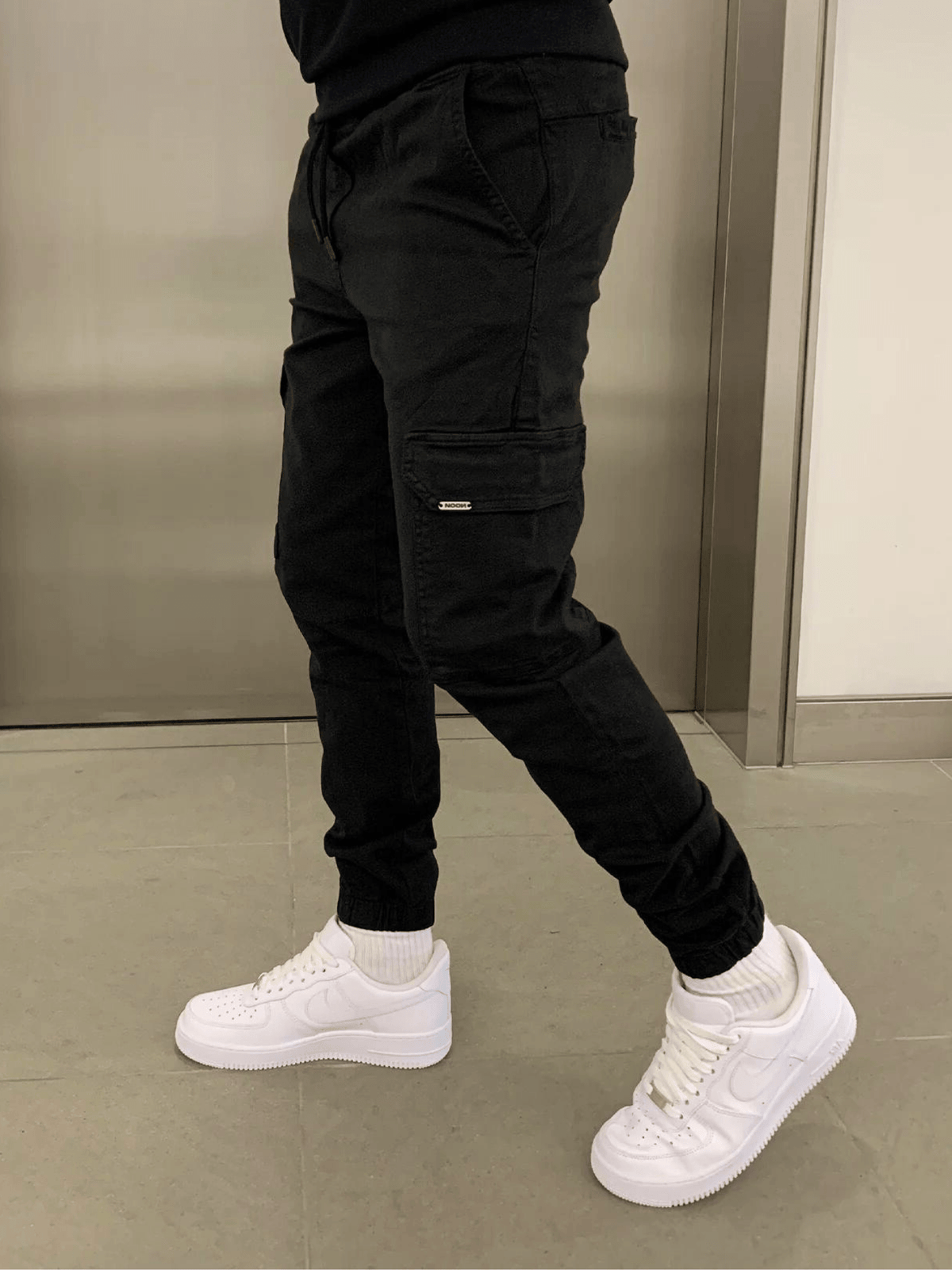 Men's Tie Waist Cargo Pants – view 3