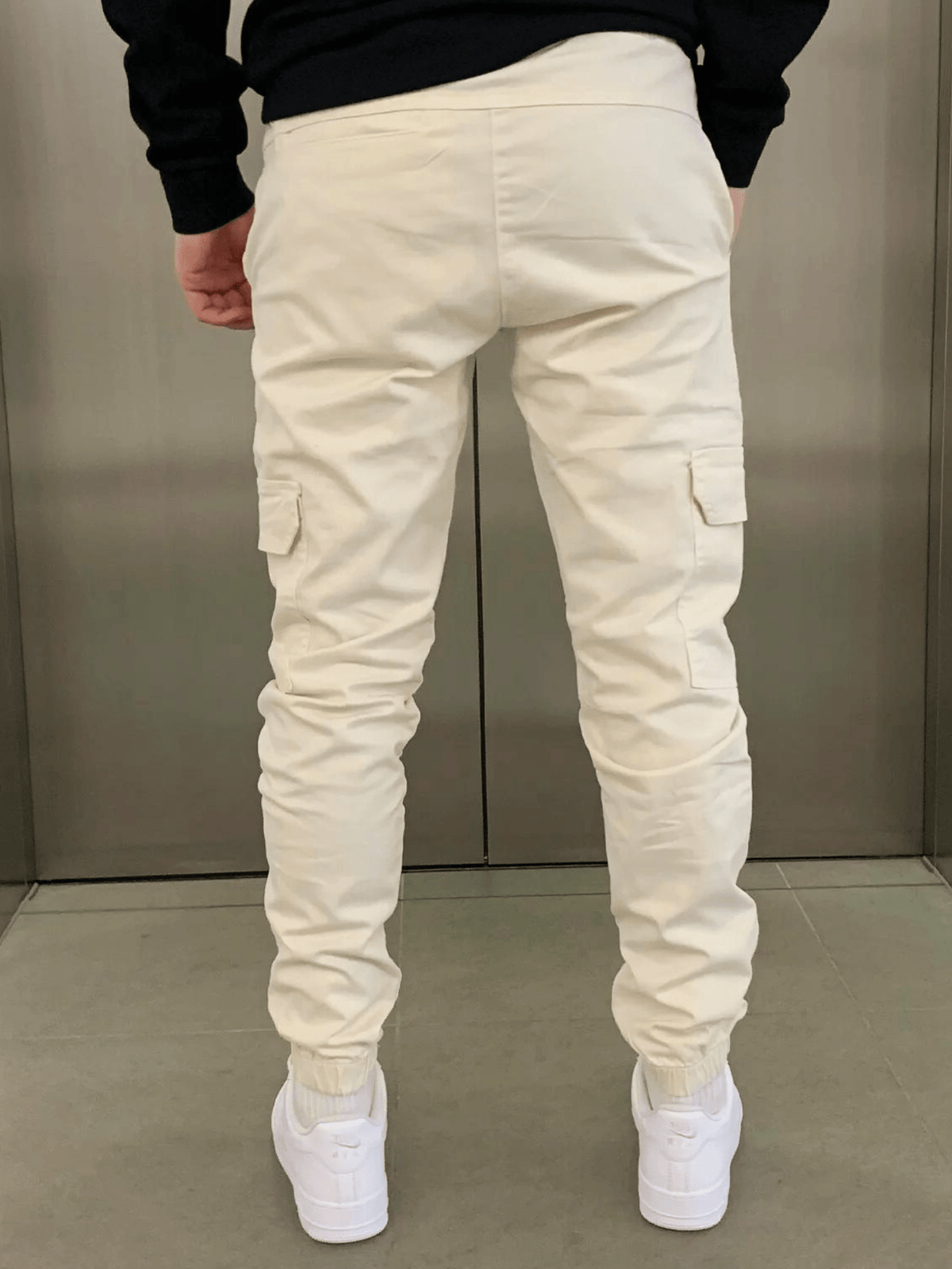 Men's Tie Waist Cargo Pants – view 5