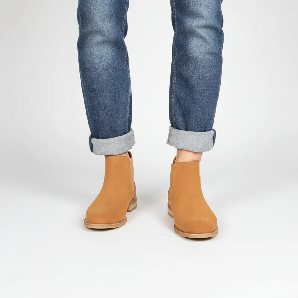 Men's Thermal-Lined Chelsea Boots – Brown