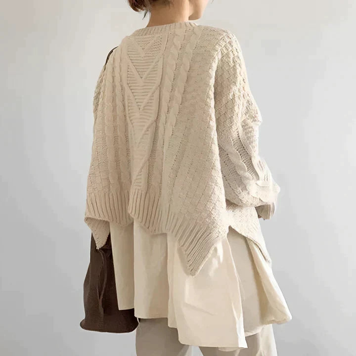 Women's Round Neck Knit Pullover for Fall and Winter – view 2