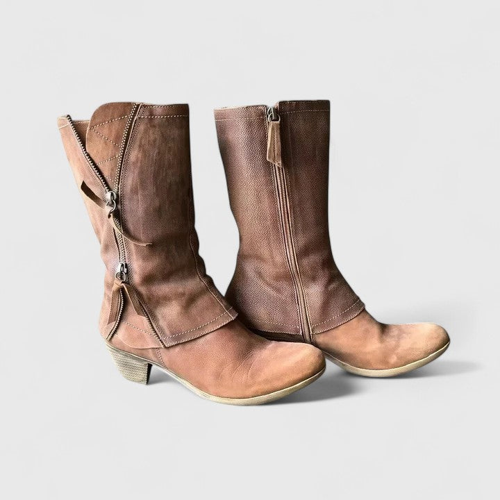 Women's Support Western Boots – Brown