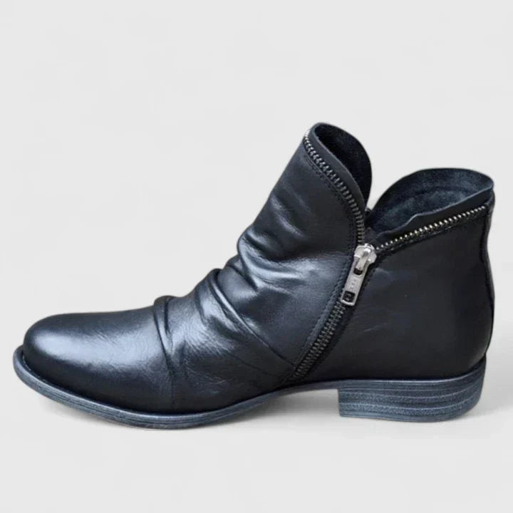 Women's Support Heeled Boots – Black