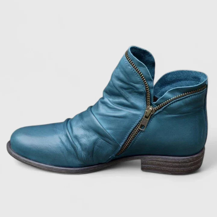 Women's Support Heeled Boots – Blue