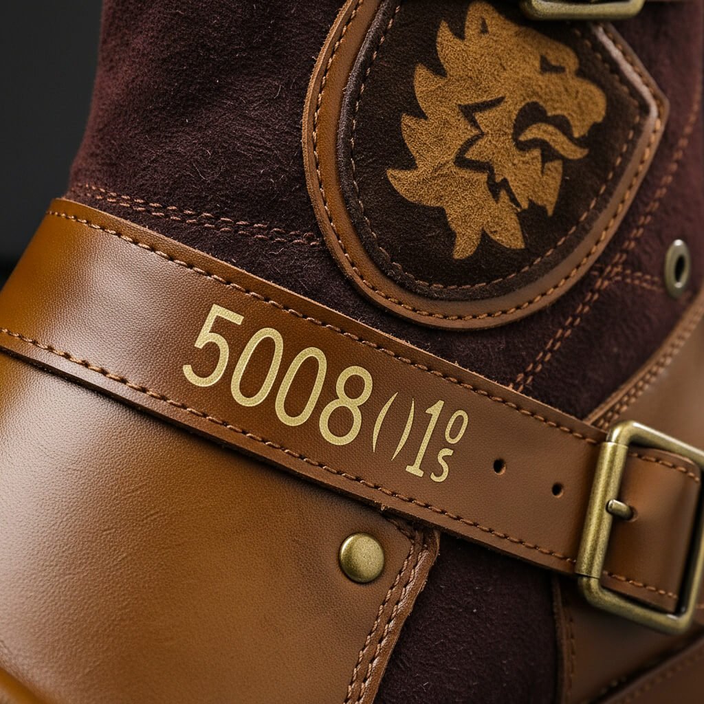 Men's Leather and Suede-Finish Buckle-Detail Boots – view 4
