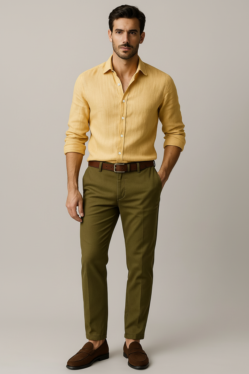 Men's Retro Long-Sleeve Shirt – view 1