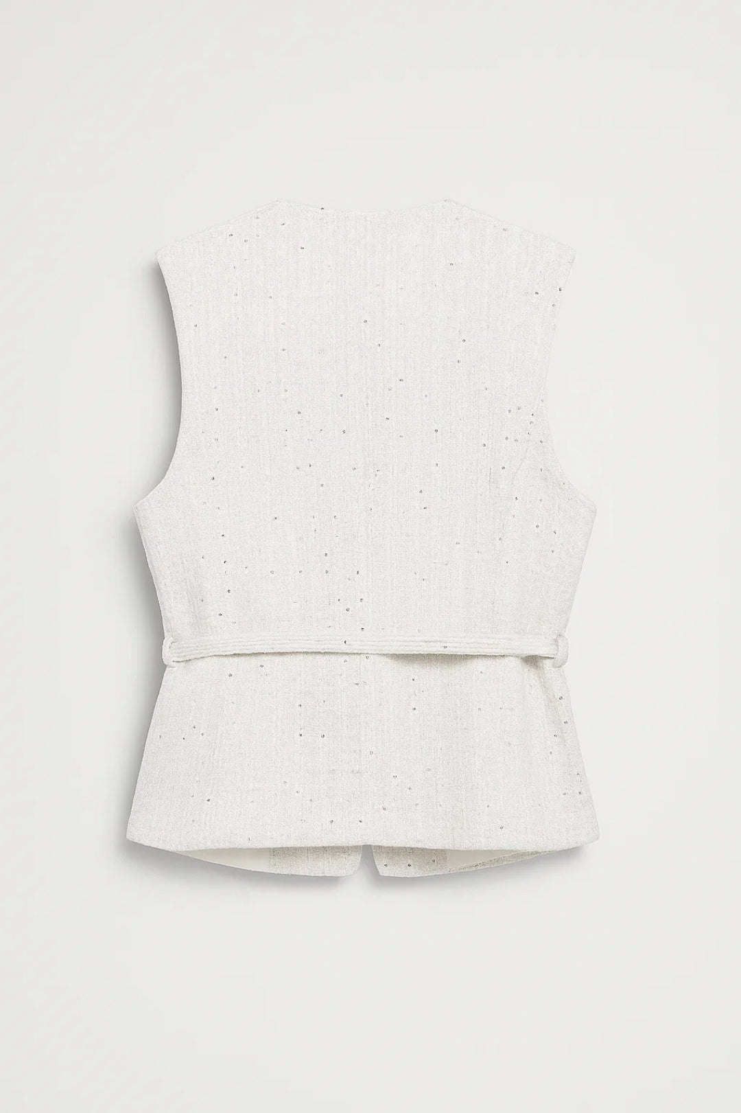 Women's Belt-Detail Textured Vest – view 5