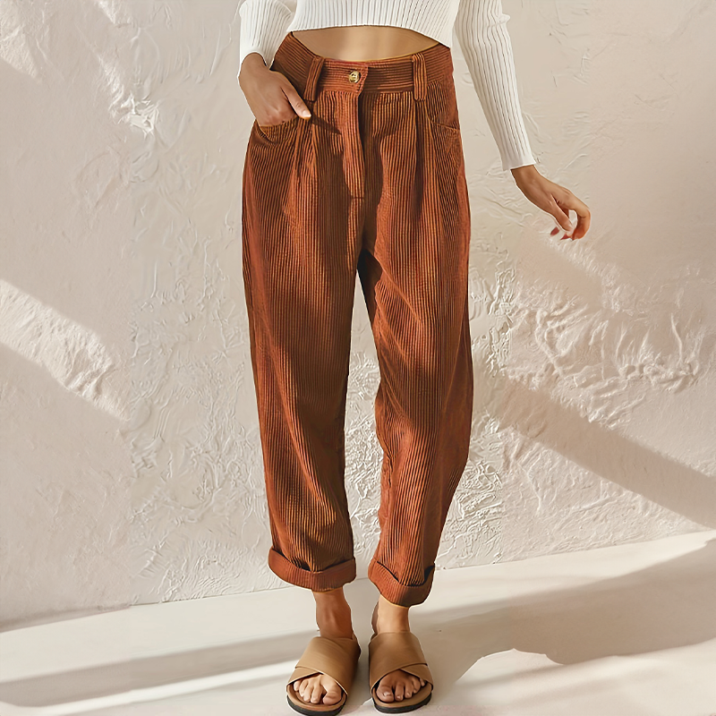 Women's High-Rise Cord Pants – view 3