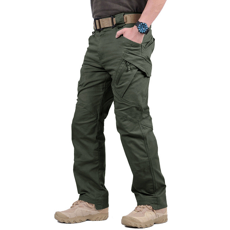 Men's Reinforced Tactical Cargo Pants for Outdoor Wear – Olive Green