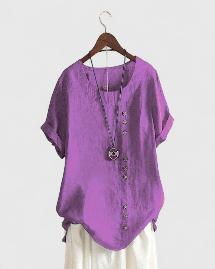 Women's Comfortable Short-Sleeve Blouse for Weekends – view 9
