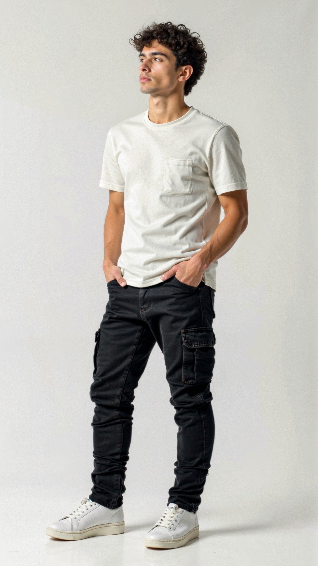 Men's Slim-Cut Cargo Jeans – view 4