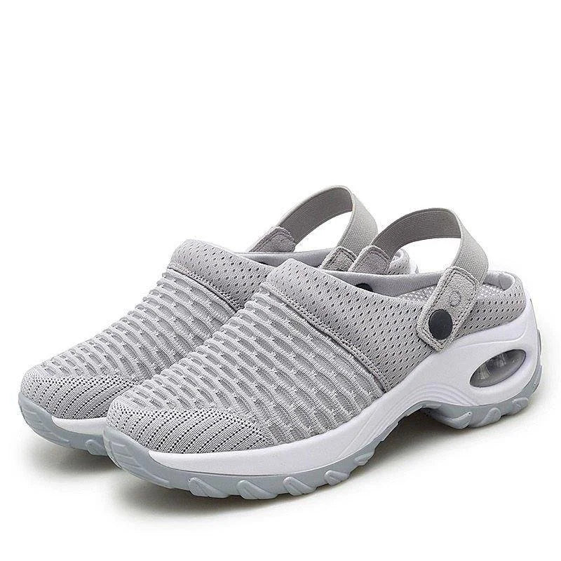 Women's Support Air Cushion Walking Shoes – Gray